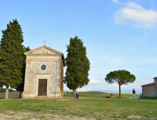 Capela de Madonna di Vitaleta na Toscana